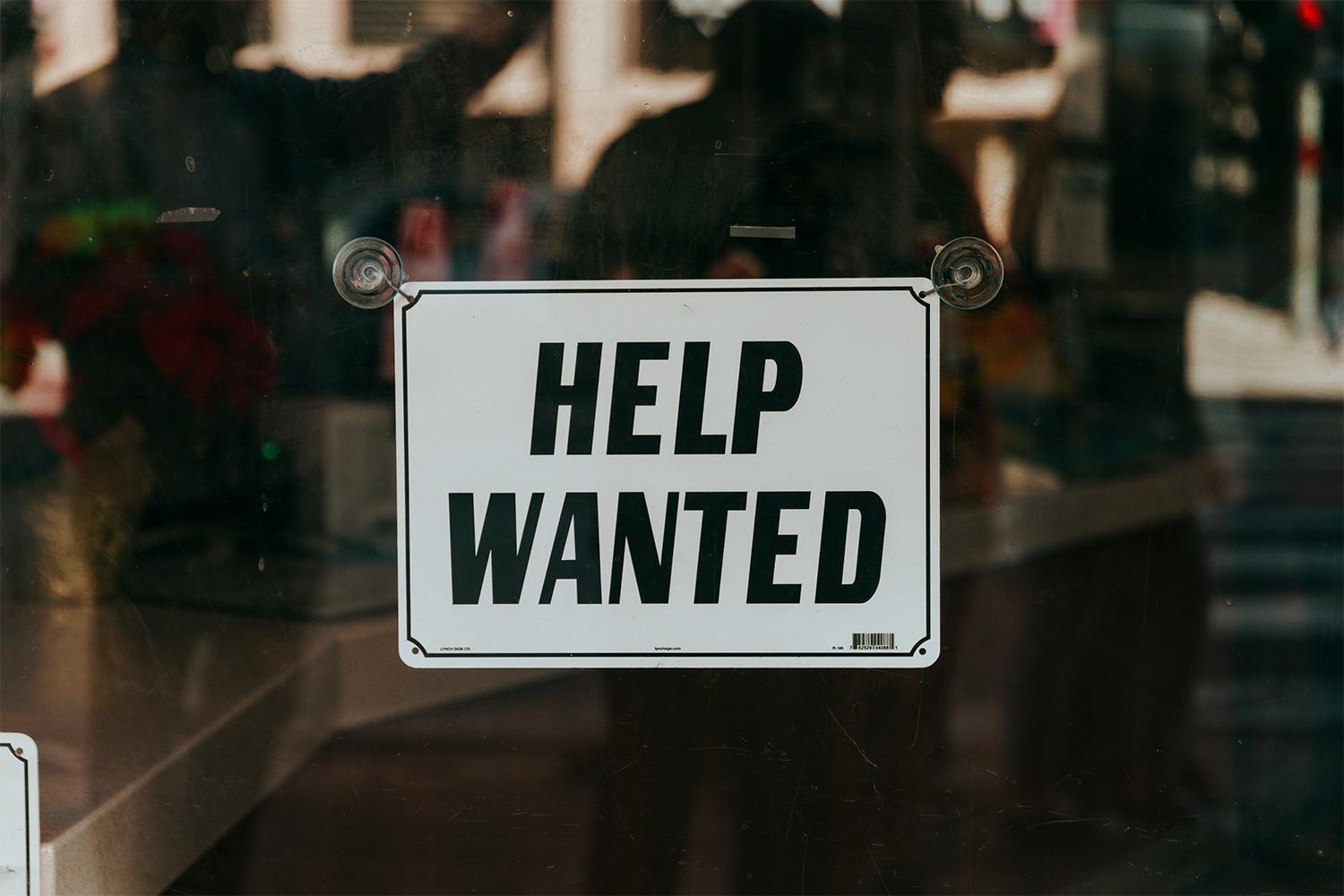 Help Wanted sign